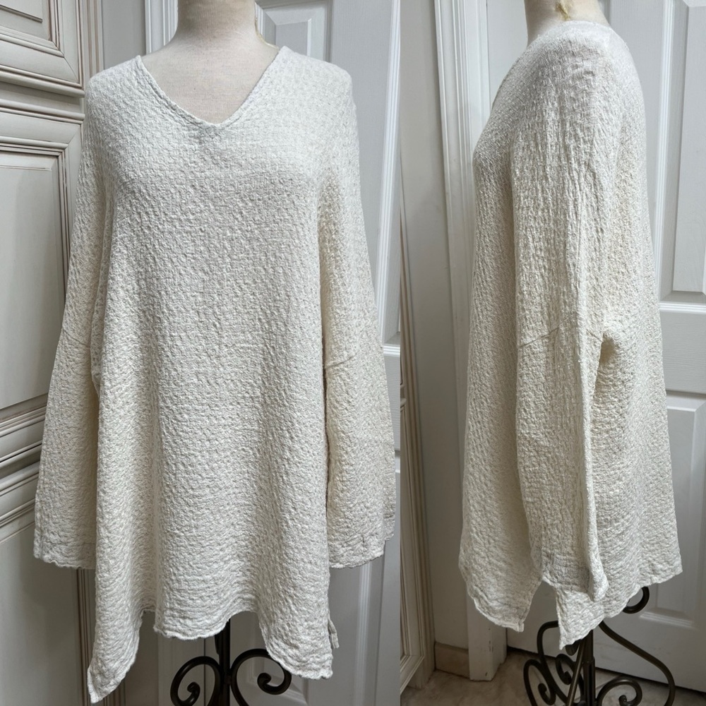 Crown Linen Designs Textured Lagenlook Long Tunic Dress - Picture 8 of 16